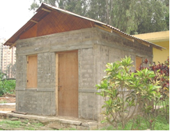 Mud bamboo house at IPIRTI, Bangalore